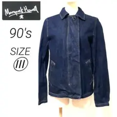 【極 美品】Margaret Howell 比翼 ジッパー デニム カバーオール