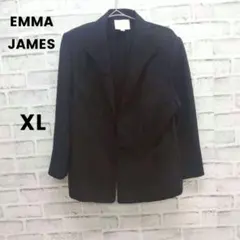 EMMA JAMES テーラードジャケット 黒 13号 LL 七分袖 フォーマルのサムネイル