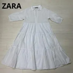 ZARA　ザラ　シャツワンピ 七分丈