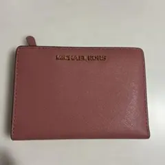 マイケルコース　二つ折財布　ピンク