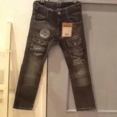 新品未使用★RAD CUSTOM 黒デニム110cm