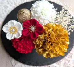 和装髪飾り かんざし ドライフラワー