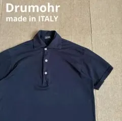 ドルモア ポロシャツ ネイビー S イタリア製 カッタウェイ Drumohrのサムネイル