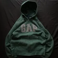 90's ~ OLD GAP ジップパーカー　グリーン　ストリート　y2k