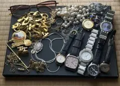遺品整理 アクセサリー 時計 不動 ネックレス 指輪 眼鏡 ブローチ