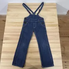 ブーフーウー　 デニム サスペンダー付きオーバーオール　120