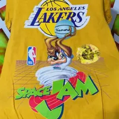 NBA レイカーズ TAZ 映画 スペースジャム バスケ アメリカ古着 Tシャツ