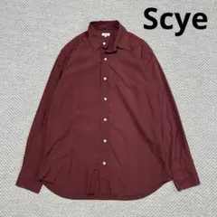 美品 サイ コットン ドレスシャツ ボルドー 36のサムネイル