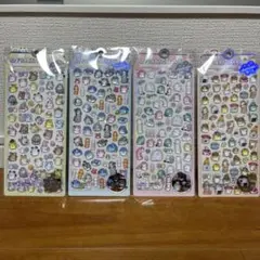 ぷくぷくシール 3D立体　ボンボンドロップ風シール　オバケーヌ　　4枚セット