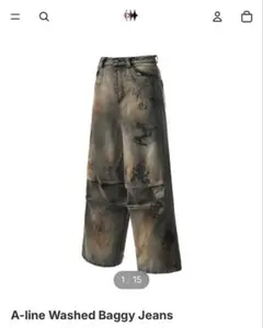 【海外ストリート】EMOBROTHER ワイドデニム