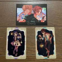 地縛少年花子くん 3点 ミュージアム グッズ購入特典 カード 源輝&蒼井茜 他