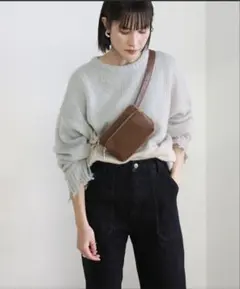 セレクトモカ クルーネックパッチワークダメージ