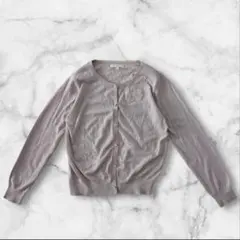 プロポーションボディドレッシング カーディガン ベージュ サイズ3 刺繍入り