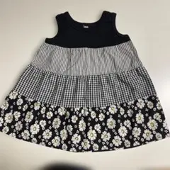 ベビー ワンピース 80cm ティアード 花柄のサムネイル
