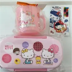 値下げしました！ハローキティ ランチボックス コップ ラバーストラップ セット