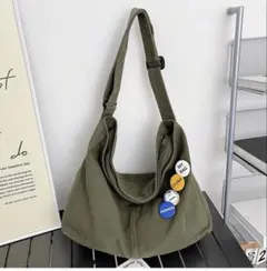 メッセンジャー ニュースペーパー バッグ カーキ ヴィンテージ ショルダー 古着