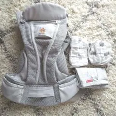エルゴベビー 抱っこ紐 グレー メッシュ おまけ付き！