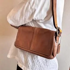 ☆お値下げしました☆ COACH コーチ　定番　ブラウンレザー　ショルダーバッグ
