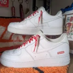 ナイキ シュプリーム エアフォース1 ホワイト　28cm
