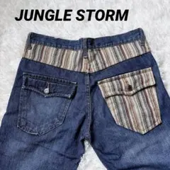 JUNGLE STORM ダメージ加工 ストレート デニムのサムネイル