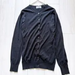 美品✨ジョンスメドレー　シーアイランドコットン クルーネック カーディガン　S