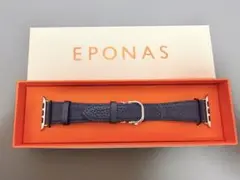 EPONAS レザーバンド ミッドナイトブルー 46mm/45mm/44mm L