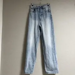 ライトブルー ストレートデニム 25