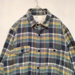 INHERIT 　インヘリット　チェック柄ネルシャツ 　42