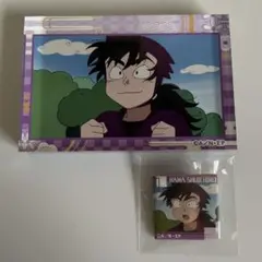 忍たま乱太郎 浜守一郎 アクリルブロック 缶バッジ