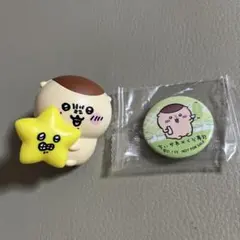 ちいかわ 星といっしょライト くりまんじゅう くら寿司 缶バッジ