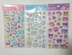 サンリオラメきらクリスタルシールハローキティ＆シナモロール＆マイメロディ＆クロミ
