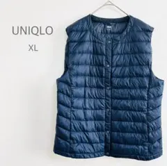 ユニクロ ウルトラライトダウン ベスト インナーベスト ダウン ネイビー