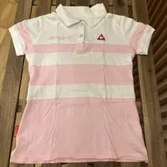 Le Coq Sportif ストライプ　半袖ポロシャツ