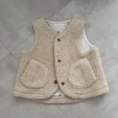 ユニクロ　UNIQLO ボアベスト　リバーシブル　70