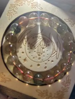 底値！♡天然石　ゴールドルチル’4ブレスレット