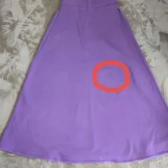 神戸レタス　裏起毛紫 フレアスカート 　M