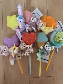 ダッフィー＆フレンズ　ぬいぐるみスティック ７点セット　東京ディズニーシー