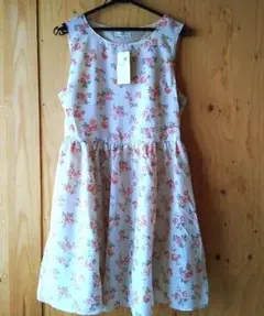 アースミュージック＆エコロジー 花柄ノースリーブ ワンピース 新品タグ付