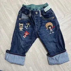 アフロライダー刺繍入りデニムパンツ