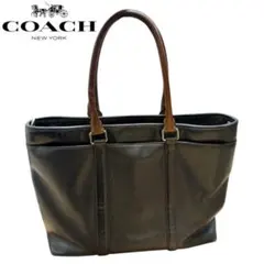 COACH レザー ビジネスバッグ ブラック A4対応 コーチ トートバッグ