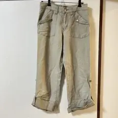 wrangler ラングラー カーキ　クロップドパンツ　クロップド丈 ワーク　S
