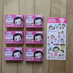 チコちゃんに叱られる缶バッジ　クリアシール