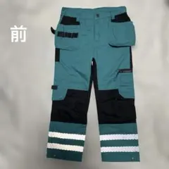 WORKWEAR 多機能作業パンツ ターコイズ/ブラック