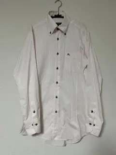 バーバリーブラックレーベル　ストライプワイシャツ長袖　M