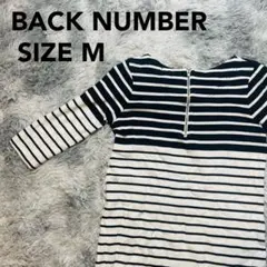 バックナンバー 白と黒のストライプ Tシャツ Mサイズ