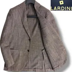 J7170 美品 ラルディーニ リネンサマージャケット ブラウン 48