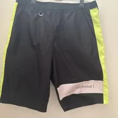 SOPHNET. ショートパンツ ブラック×イエロー　撥水　S 水着のサムネイル