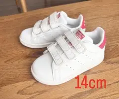 adidas Stan Smith スニーカー ホワイト/ピンク　14cm