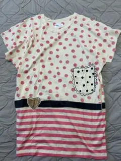 TSUMORI CHISATO ドット柄 ボーダー切替 カットソーのサムネイル