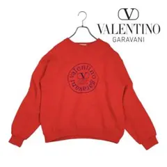 08T961☆ VALENTINO GARAVANI 赤 スウェット トレーナー